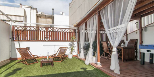 Duplex with terrace